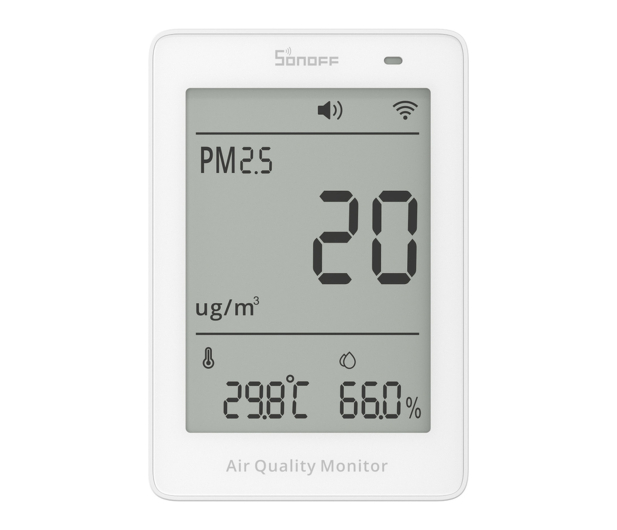 Sonoff Miernik jakości powietrza WiFi LCD AirGuard PM2.5 SAWF-07P - 1534493 - zdjęcie 2
